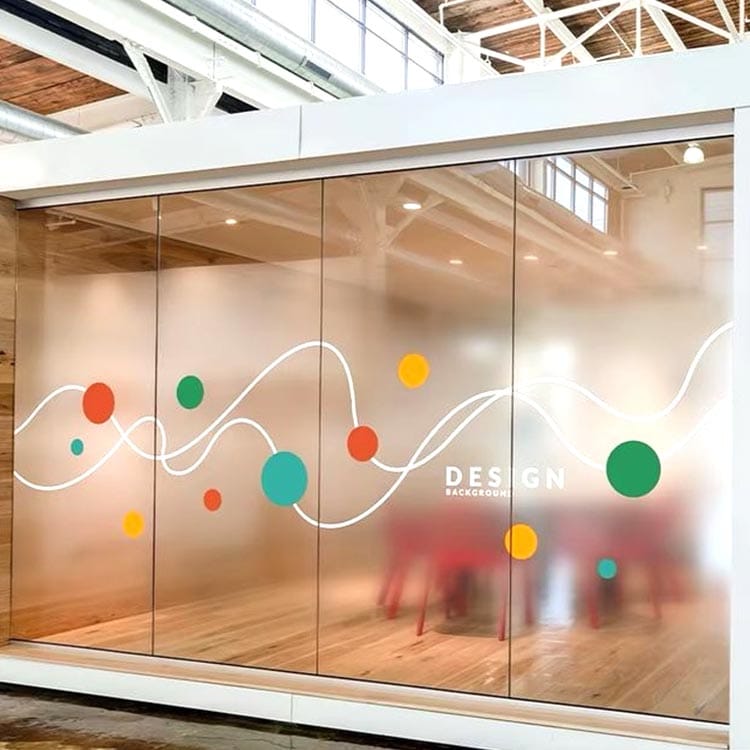 Geometric Pattern Wall Decal - Gold Lines